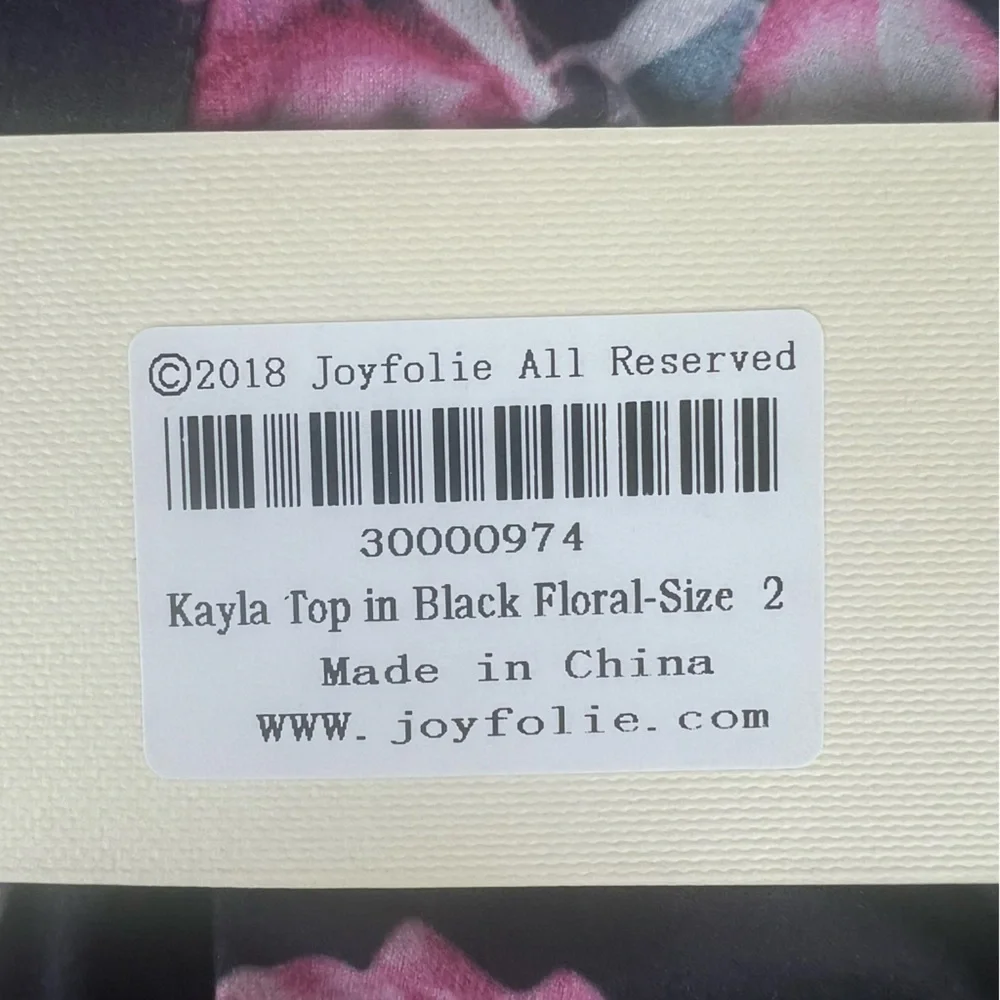 Joyfolie | Boho Bell Sleeves Rose Floral Kayla Top | Girls 2